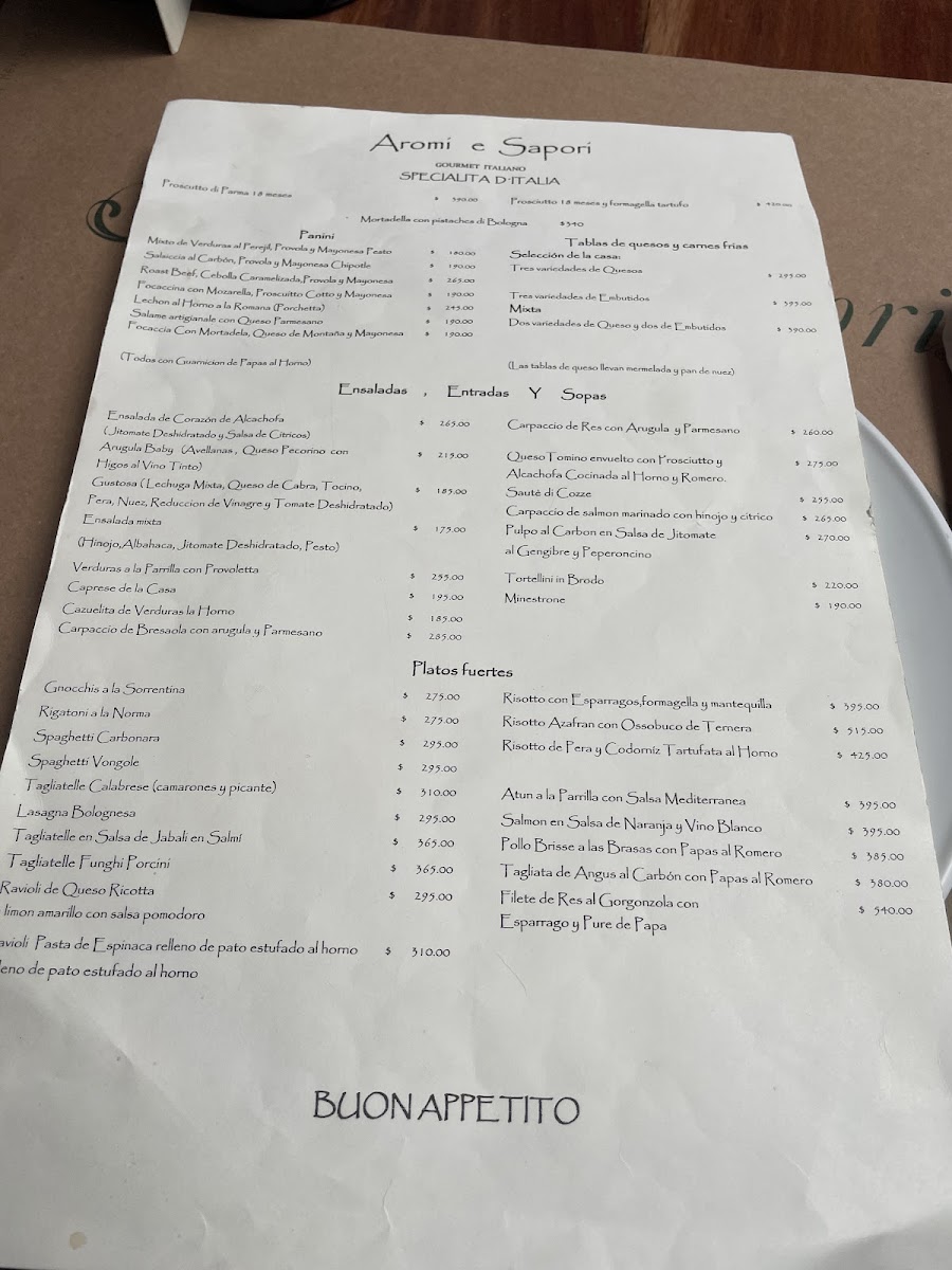 Aromi Sapori Menu - Image 4