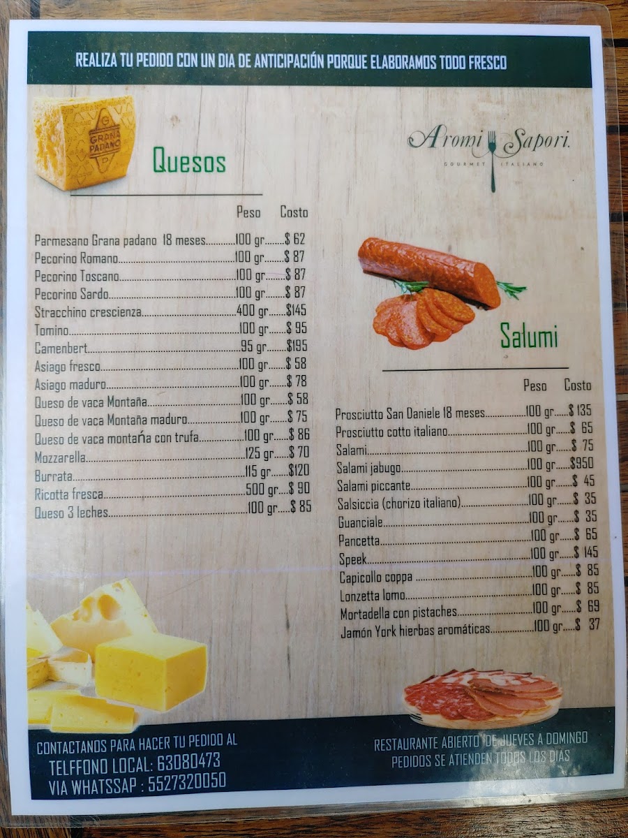 Aromi Sapori Menu - Image 6